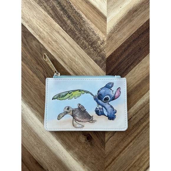 Loungefly Handbags - Disney Loungefly Lilo & Stitch Turtles Cardholder Coin Purse